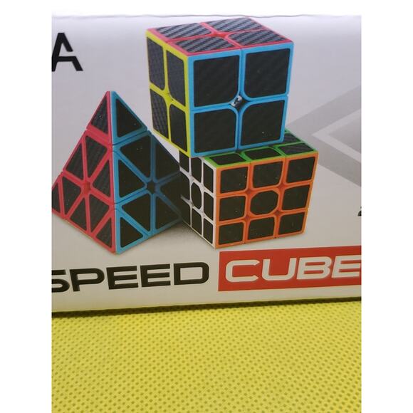 Speed Cube Set Pyraminx, 3x3x3 Cube & 2x2x2 Cube - Picture 1 of 3